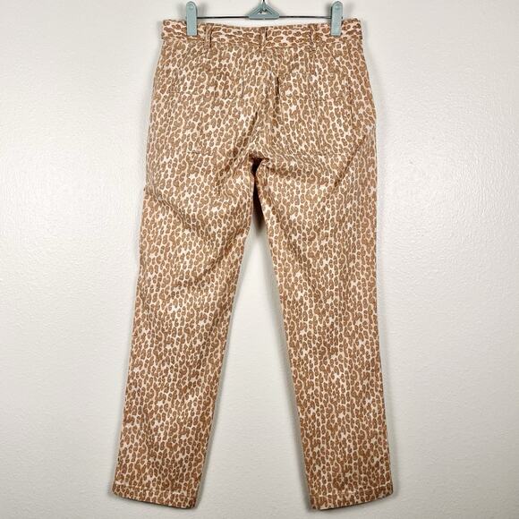 NWOT Anthropologie Women Pants Size 27 The Wanderer Animal Print Belted - Picture 6 of 6
